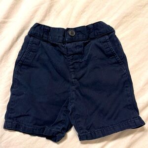 Navy blue toddler khaki shorts